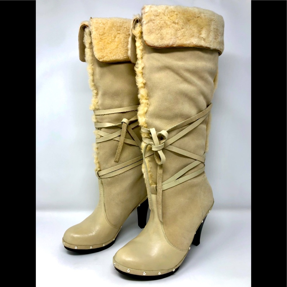 Michael Kors Shearling Clog Boots